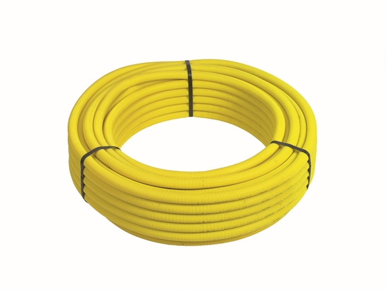 Henco gasbuis 26x3 R=25m met mantel geel - afb. 1