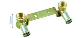 Henco Muurplaat D.16x3/8" Verh.120mm