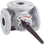 Hon 3-wegmengkraan DN150 flens PN6 haaks