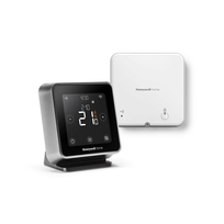 HON Lyric Zwart T6R Wifi thermostaat draadloos met standaard Y6H910RW4013