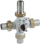 Honeywell 4-weg mengklep ZRK40 - afb. 1