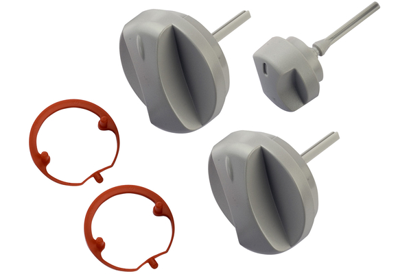 KNOPPEN GRIJS PER 3 STUKS 117319 - afb. 1