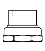 KOPPELING 1.1/4 X 3/4 MESSING