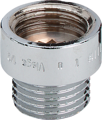 Kraanverlengstuk 1/2 x 10 mm Chroom - afb. 1