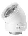 M&G Conc.bocht 45gr 80/125mm Wit 453905