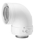 M&G Conc.bocht 90gr 80/125mm Wit 453907