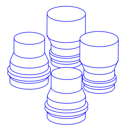 Mark verloopset 2x O80-100 en 2x O100-80 - afb. 1