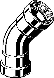 Megapress S Bocht 45gr 3/8 4326 769888 - afb. 2