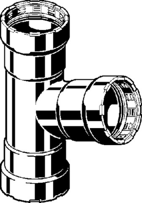Megapress T-st. 3/8 3x pers 4218 739423 - afb. 3