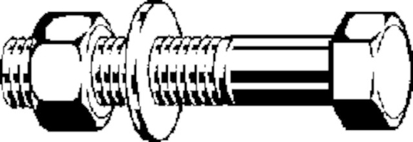 montagebout tbv flens M12x50 DN32-DN65 P - afb. 3
