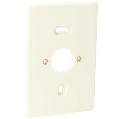 Montageplaat 80x121mm dubbel met gat - afb. 1