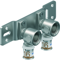Montageplaat SMART S-PRESS PLUS 16x1/2"bn 50mm Uponor
