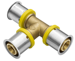 MultiPress T-stuk 16x16x16 gas 3x pers P