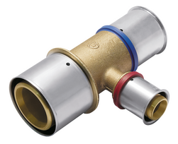 MultiPress T-stuk 50x40x40 3x pers PPSU