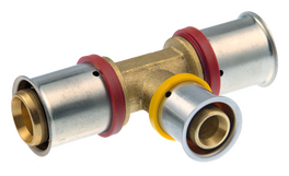 MultiPress T-stuk 63x40x63 3x pers PPSU