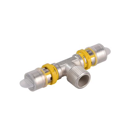 Multiskin T-stuk 16x1/2"x16mm Gas 2x Per - afb. 1