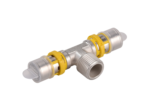 Multiskin T-stuk 26x3/4"x26mm Gas 2x Per - afb. 1