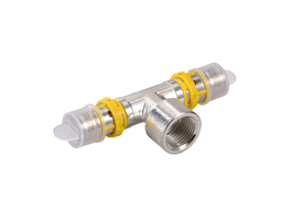 Multiskin T-stuk 26x3/4"x26mm Gas Pers X