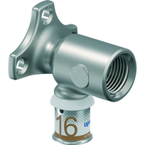 Muurplaat lang S-PRESS PLUS 16x1/2"bn Uponor