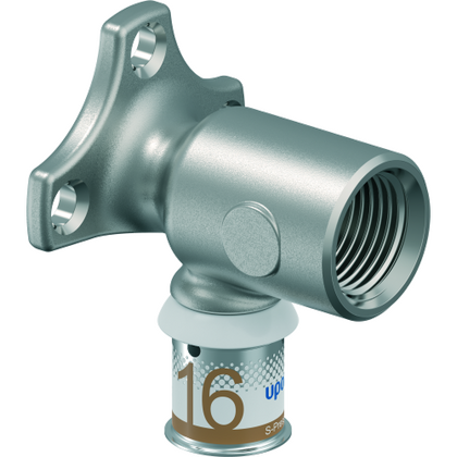 Muurplaat lang S-PRESS PLUS 16x1/2"bn Uponor - afb. 1