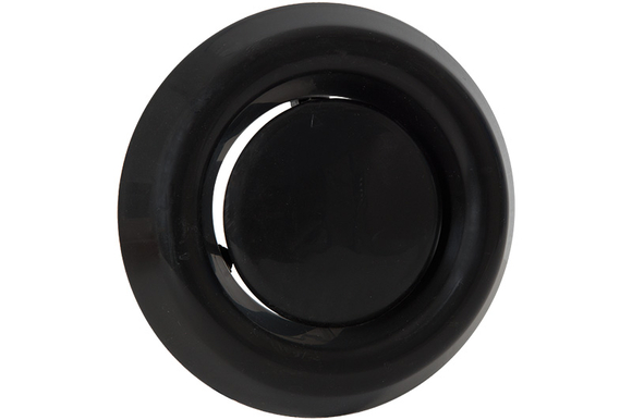 Nedco Afz.ventiel 125mm Zwart Met Klemme - afb. 1