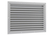 Nedco Alu.gevelrooster 400x300 Met Vaste - afb. 1