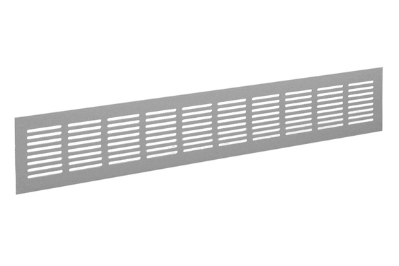 Nedco alu plintroost. 1000x100 wit - afb. 1
