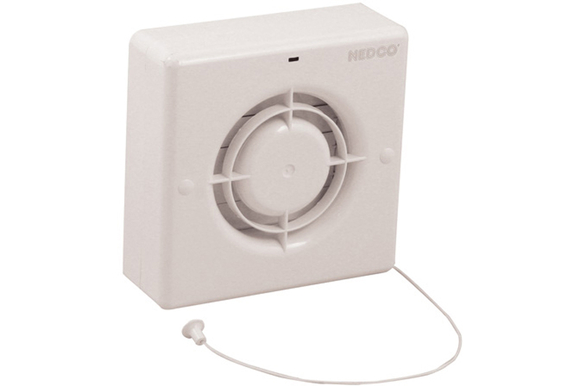 Nedco Badk/toiletvent. CR 100 AP wit 163 - afb. 1