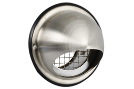 Nedco Buitenrooster O100mm Bol Model Rvs