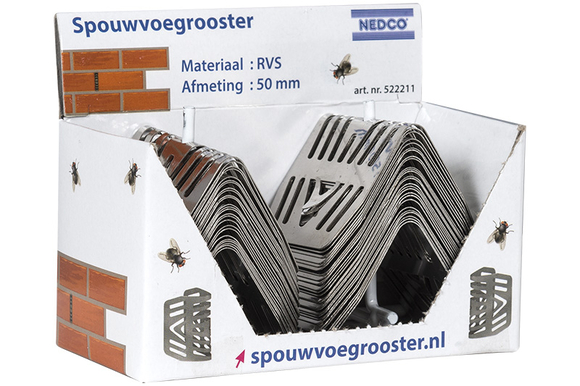 Nedco spouwvoegrooster 50mm RVS Maya 522 - afb. 2