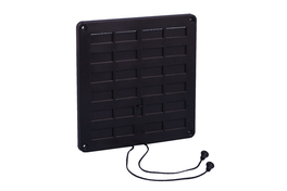 Nedco vent.rooster 160x160mm bruin afslu