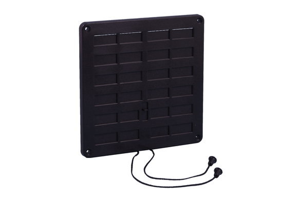 Nedco vent.rooster 160x160mm bruin afslu - afb. 1