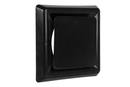 Nedco Vierkant ventiel 125mm zwart