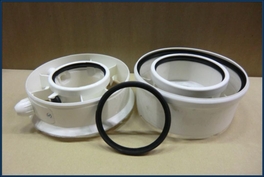 Nefit rookgasafvoer adapter 100/150 7746