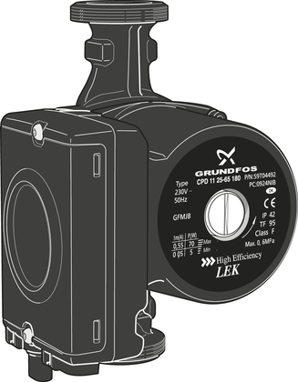 Nibe circ.pomp CPD11-26/65 modulerend 23 - afb. 2