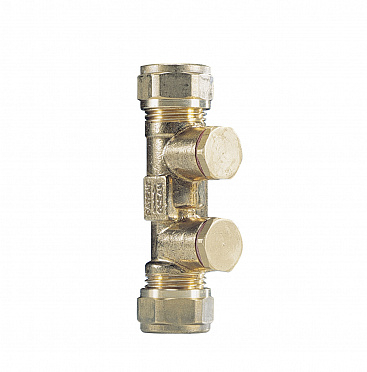Ocean keerklep 22mm mess kiwa met aftap - afb. 1