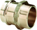 Overgangsstuk 42 x 1 1/2 NPT kopernikkel - afb. 2