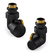 OVUS designkr DH 1/2 kraan L voetv. R (therm.vber) mat zwart DRL - afb. 2