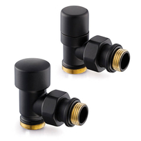 OVUS designkraan haaks1/2 - voetv. (therm.voorber) mat zwart DRL