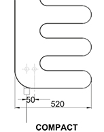 Paneelradiator E.SIGN 1220x520 302011 DRL - afb. 3