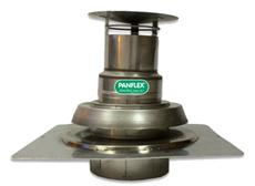 Panflex conc.schoorst.kap O100 RVS Inox - afb. 1