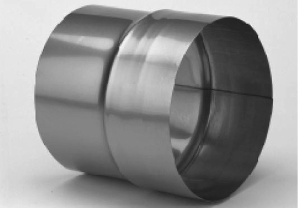 Panflex Inox Twin RVS adapter O80mm 254. - afb. 1