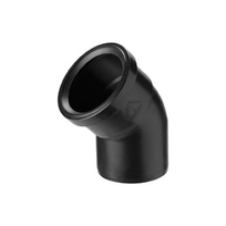 PP bocht 100mm 45gr.zw 452034