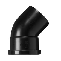 PP bocht 100mm 45gr.zw 452034