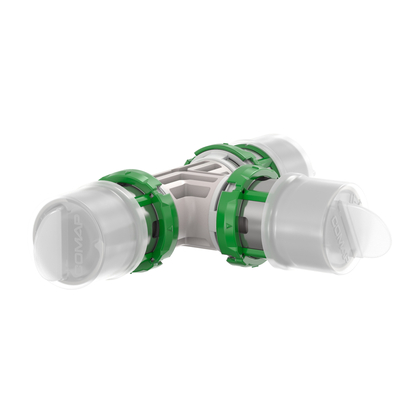 Ppsu T-stuk 20x20x20mm 3x Pers - afb. 1