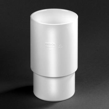 Pvc mof 80mm lang wit - afb. 1