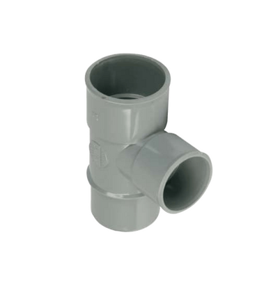 Pvc T stuk 2m/spie 110*110mm 90 gr. - afb. 1