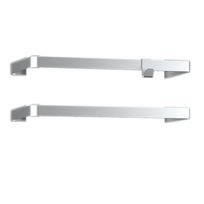 Radiator E-Comfort Icon Alu 2 handdoekdragers met haak DRL
