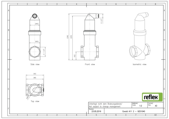 Reflex exair lucht 1.1/2"bi 9251040 - afb. 3