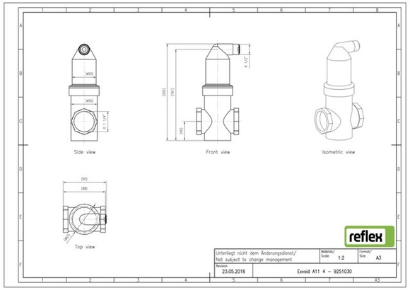Reflex exair lucht 1.1/4"bi 9251030 - afb. 4